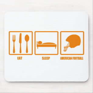 Mousepad Coma o futebol americano do sono