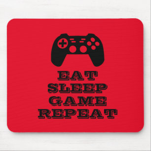 Mousepad Coma o Jogo do Sono Repetir jogos engraçados