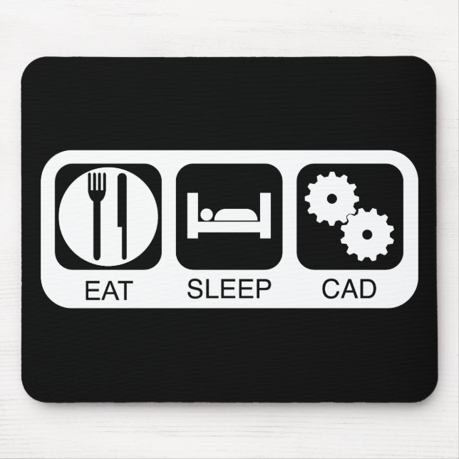 Mousepad Coma o sono CAD (Frente)