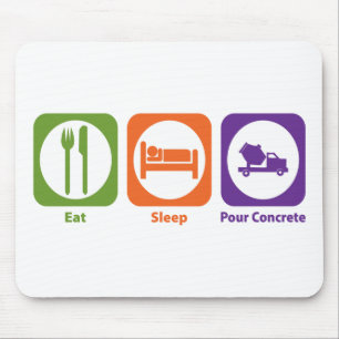 Mousepad Coma o sono derramam o concreto