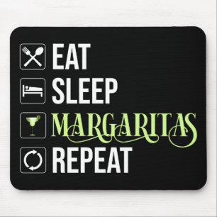 Mousepad Coma o sono Margaritas Repetir