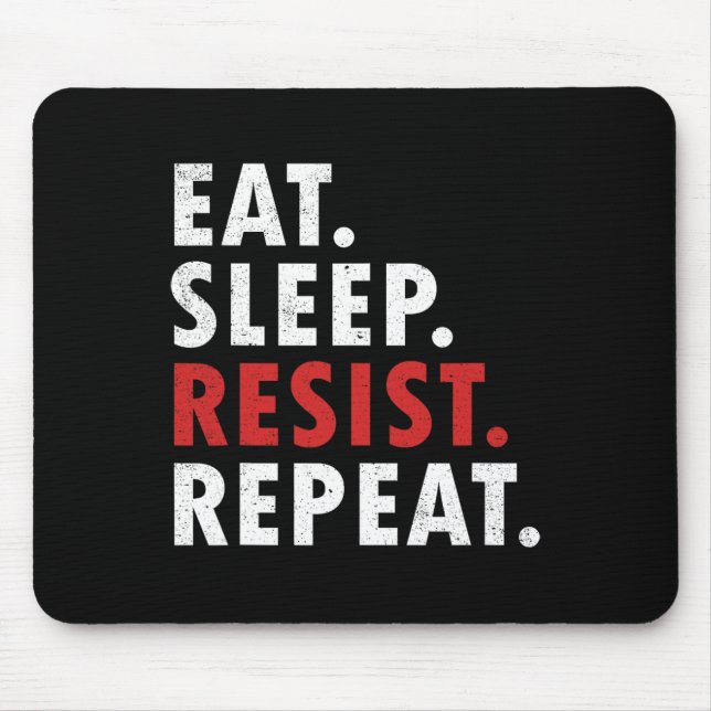 Mousepad Coma O Sono Resiste Repita A Luta Contra A Resistê (Frente)