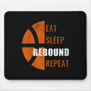 Mousepad Coma Rebato do Sono Repetir Divertimento Homens Mu