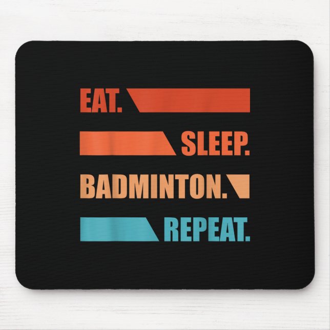 Mousepad Coma Sonho Badminton Repita  (Frente)