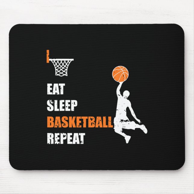 Mousepad Coma, Sono, Basquete, Jogadores de Basquete e Gi (Frente)