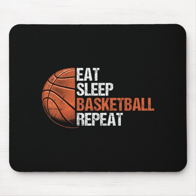 Mousepad Coma Sono Basquete Repete Jogada Engraçada de Basq (Frente)