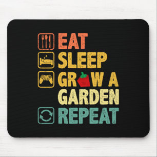 Mousepad Coma Sono Faça Um Jardim Repetir Jogador Engraçado