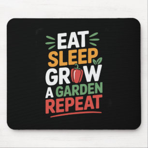 Mousepad Coma Sono Faça Um Jardim Repetir Jogo Engraçado