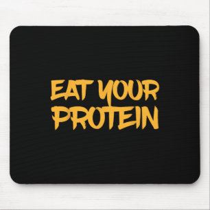 Mousepad Coma Sua Proteína Proteína Construção Músculo Fitn