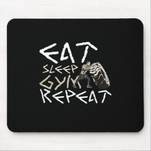 Mousepad Coma uma citação engraçada no ginásio e repita