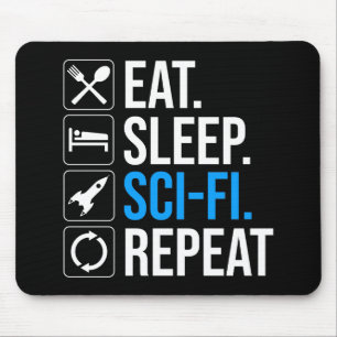 Mousepad Coma uma repetição Sci-Fi para dormir