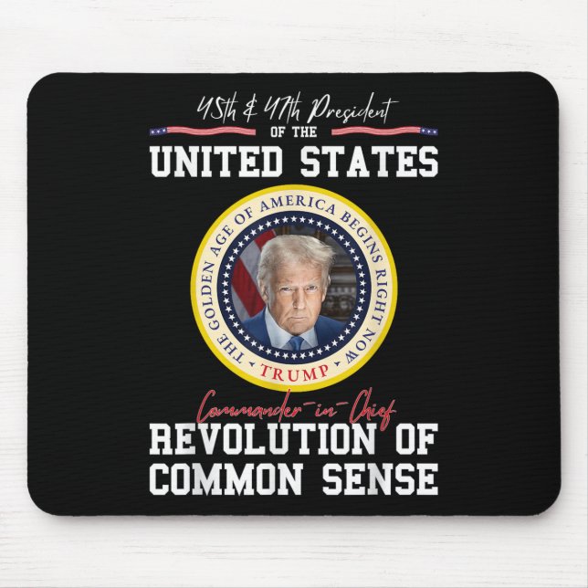 Mousepad Comandante-Chefe da Idade do Ouro da América (Frente)