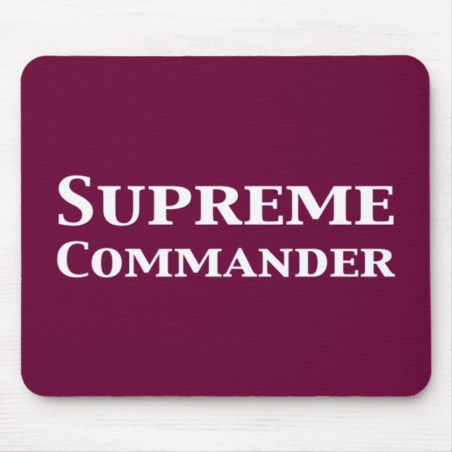 Mousepad Comandante supremo presentes (Frente)