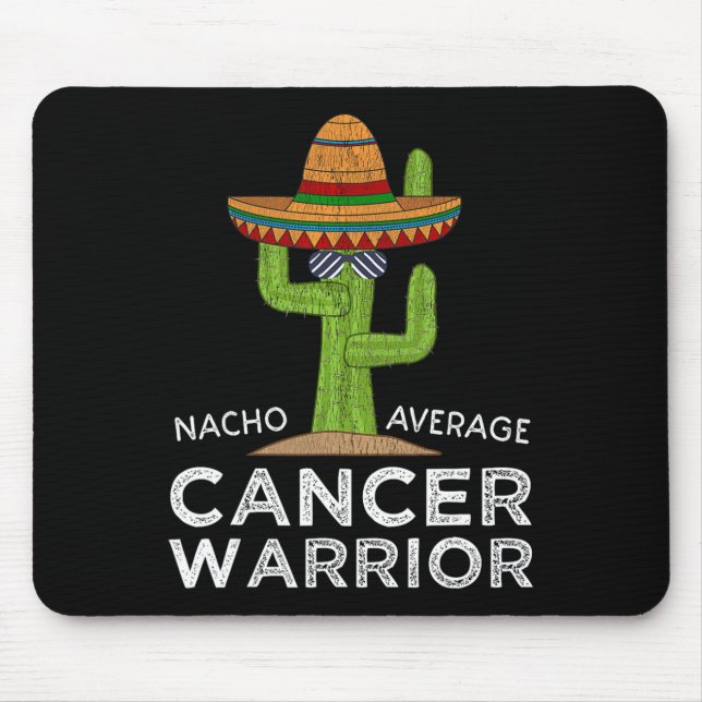 Mousepad Combate ao cancer Suporta Warri Engraçado de Comba (Frente)