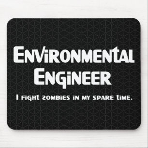 Mousepad Combate Zombie Engenheiro Ambiental