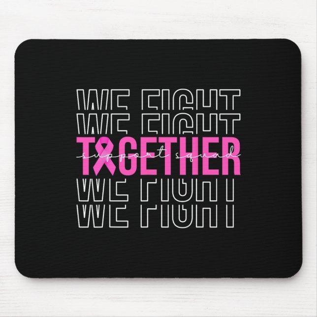 Mousepad Combatemos Juntos O Suporte À Consciência Do Cance (Frente)