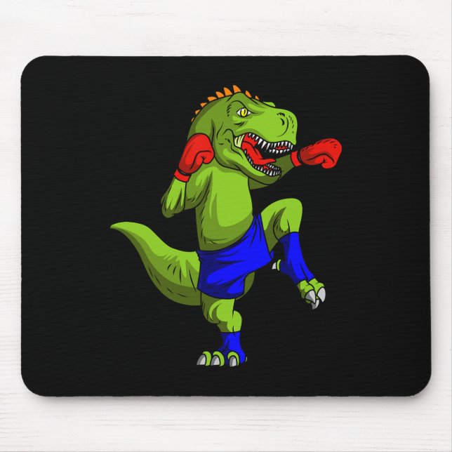 Mousepad Combatente de Muay Thai Mma T-rex Arte Marcial Mis (Frente)