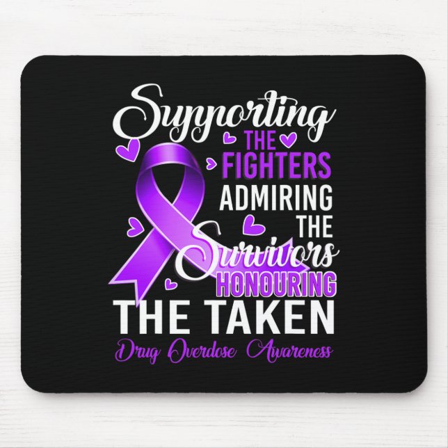 Mousepad Combatentes Honrando A Sensibilização Para A Sobre (Frente)