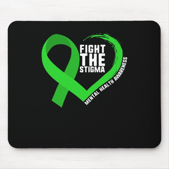 Mousepad Combater O Estigma Conscientização Sobre Saúde Men (Frente)