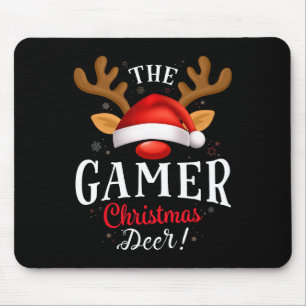 Mousepad Combinação da Família Gamer Christmas Deer Pjs Xma