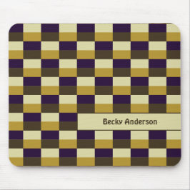 Mousepad Combinação de Cores Castanho Dourado