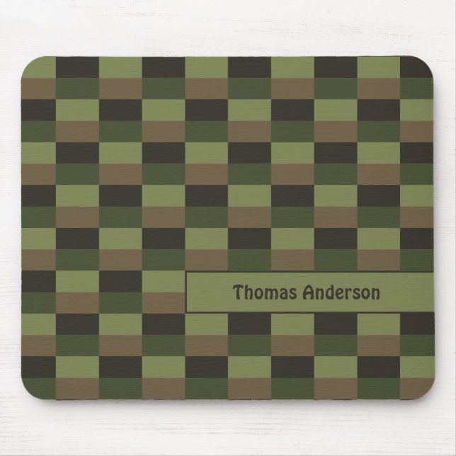 Mousepad Combinação de Cores de Floresta Profunda (Frente)