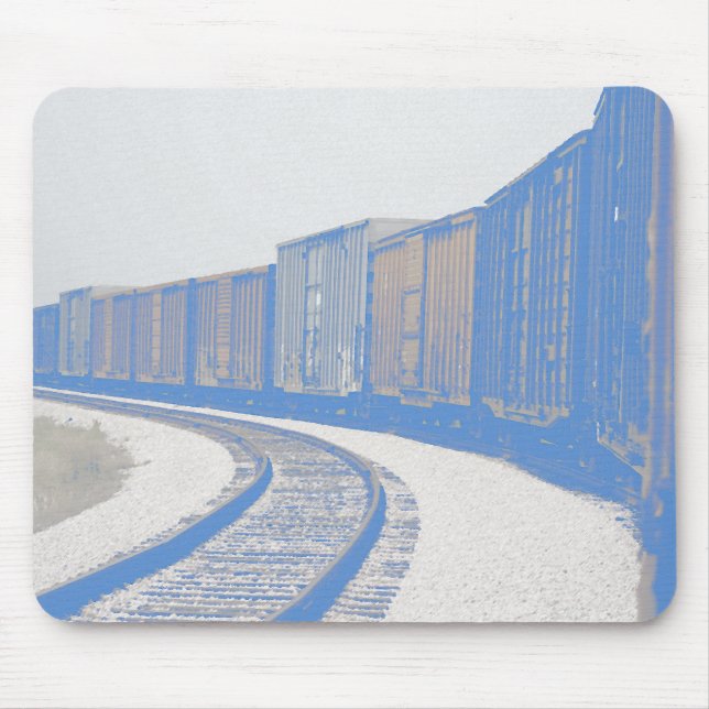 Mousepad Comboio de mercadorias desvanecido (Frente)