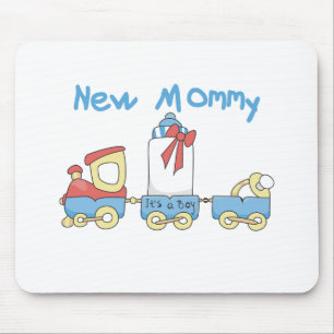 Mousepad Comboio de novas Mamães de camisetas e presentes