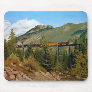 Mousepad Comboio Histórico do Motor a Vapor do Colorado em