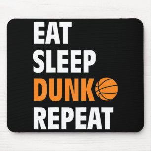 Mousepad Come Sleep Dunk Repete Bball de Basquete Divertido