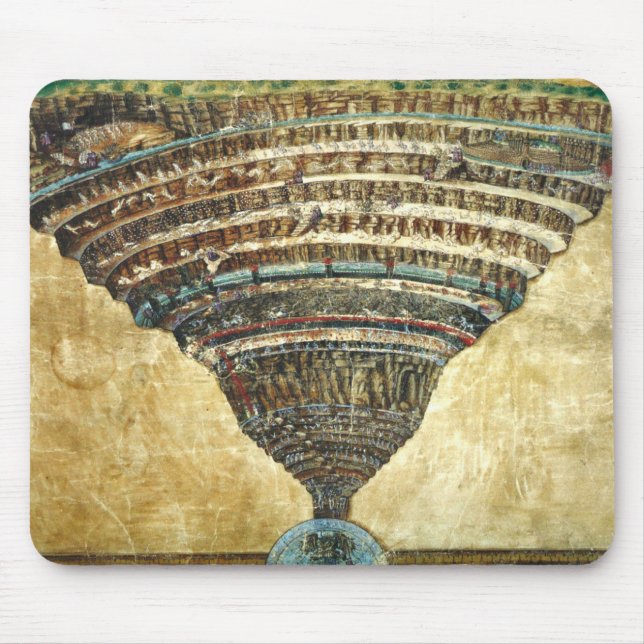 Mousepad Comédia Divina Por Sandro Botticelli (Frente)