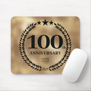 Mousepad Comemorativa do 100º aniversário do Dourado Busine