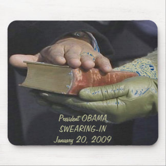 Mousepad Comemorativa do Presidente Obama SWEARING-IN