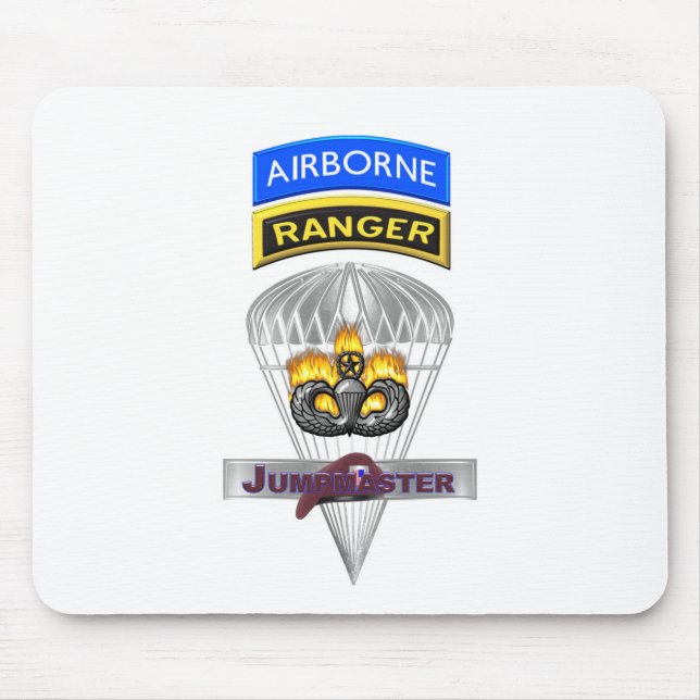 Mousepad Comemorativo de Jumpmaster de Ranger Aerotransport (Frente)