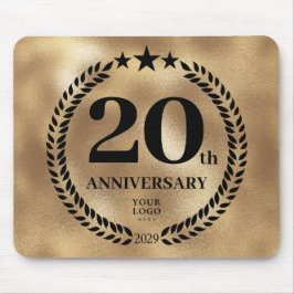 Mousepad Comemorativo do 20 de Negócios Dourado