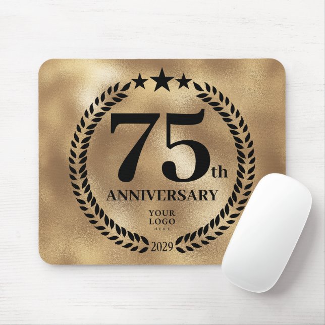 Mousepad Comemorativo do 75° aniversário da Dourada Empresa (Com mouse)
