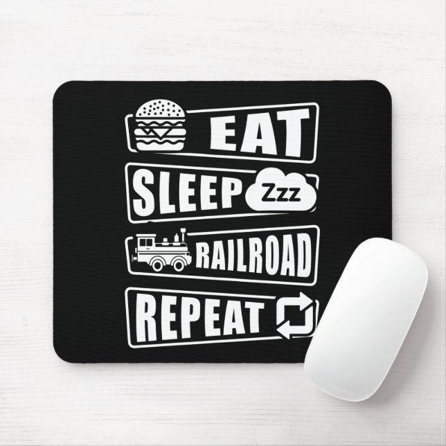 Mousepad Comer Comboio-Ferro Repetitivo Comboio-Vapor (Com mouse)