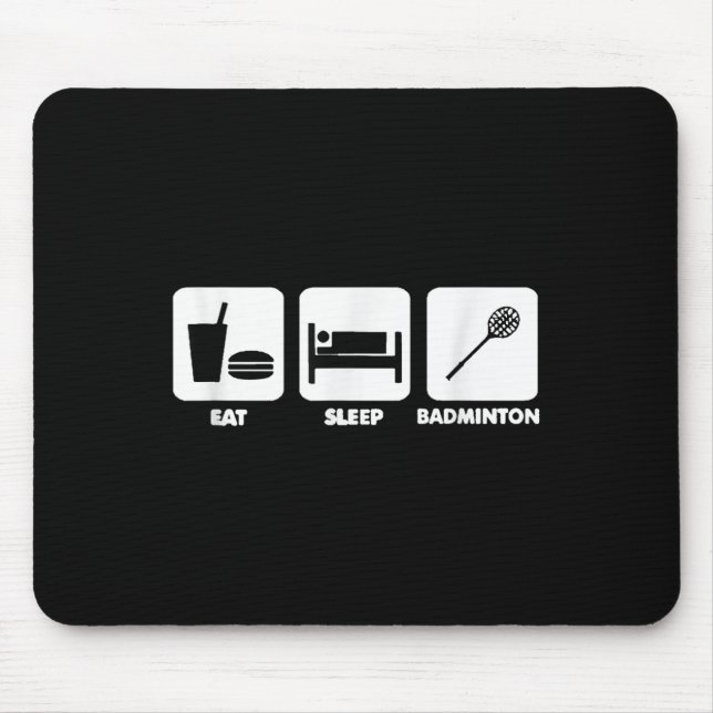 Mousepad Comer Dormir Badminton  (Frente)