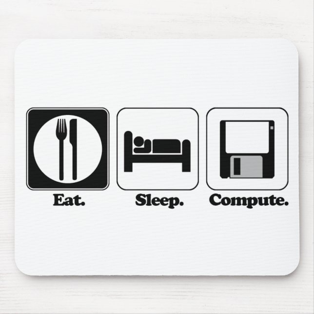 Mousepad comer dormir computador (Frente)