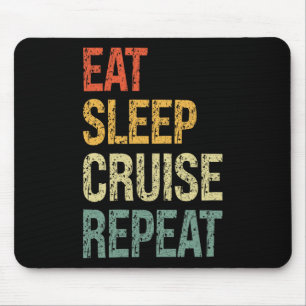 Mousepad Comer Dormir Cruzeiro Repetir Família Casal Praia 