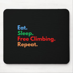 Mousepad Comer Dormir Escalada Livre Repetir Escaladores Li