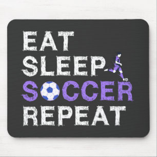 Mousepad Comer+Dormir+Futebol+Repetir