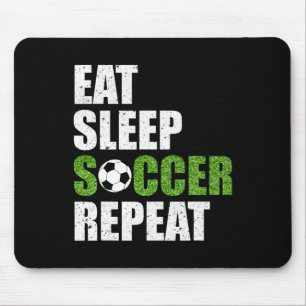 Mousepad Comer Dormir Futebol Repetir Camisa de Presente pa