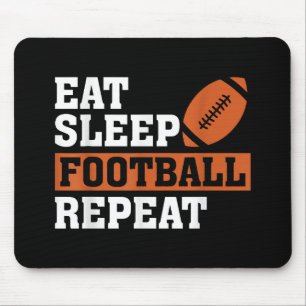 Mousepad Comer Dormir Futebol Repetir Incrível Amar Futebol