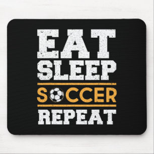 Mousepad Comer Dormir Futebol Repetir - Presente Legal para