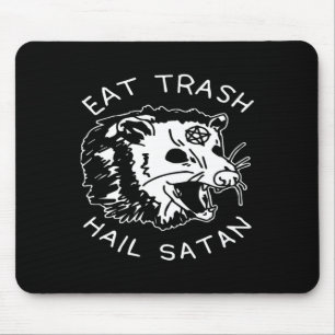 Mousepad Comer Lixo Salve Satanás Pijama de Natal Combinand