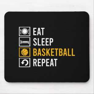 MOUSEPAD COMER REPETIÇÃO DE BASQUETEBOL DE SONO