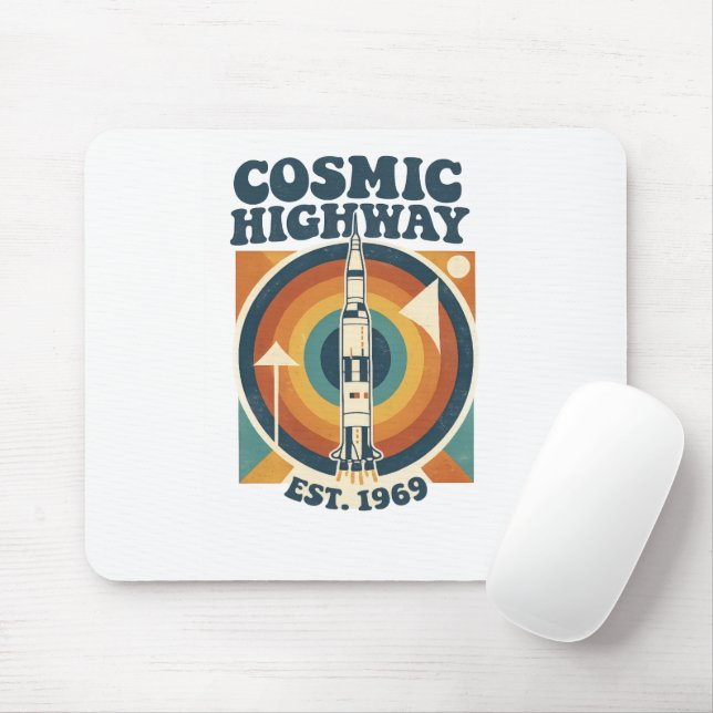 Mousepad Comic Highway – Diversão Pop Art para Fãs de Quadr (Com mouse)