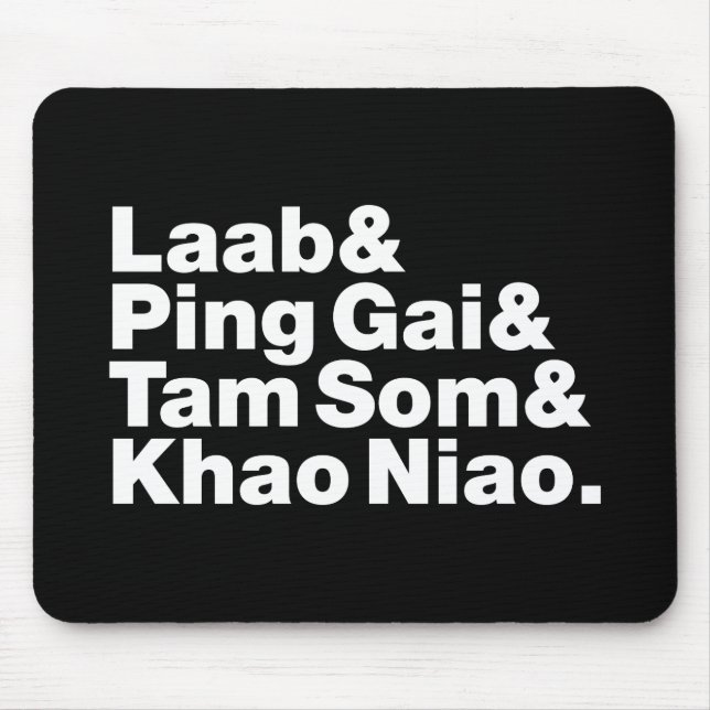 Mousepad Comida da rua Laotian (Frente)
