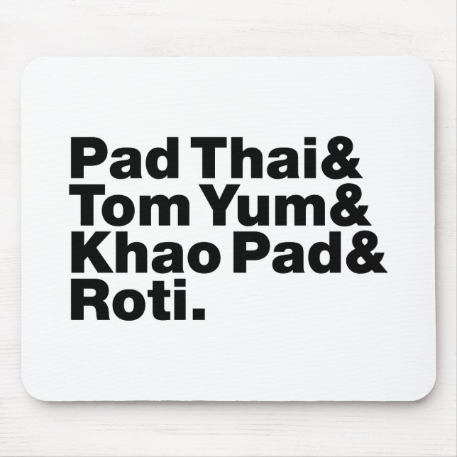 Mousepad Comida da Rua Tailandesa (Frente)